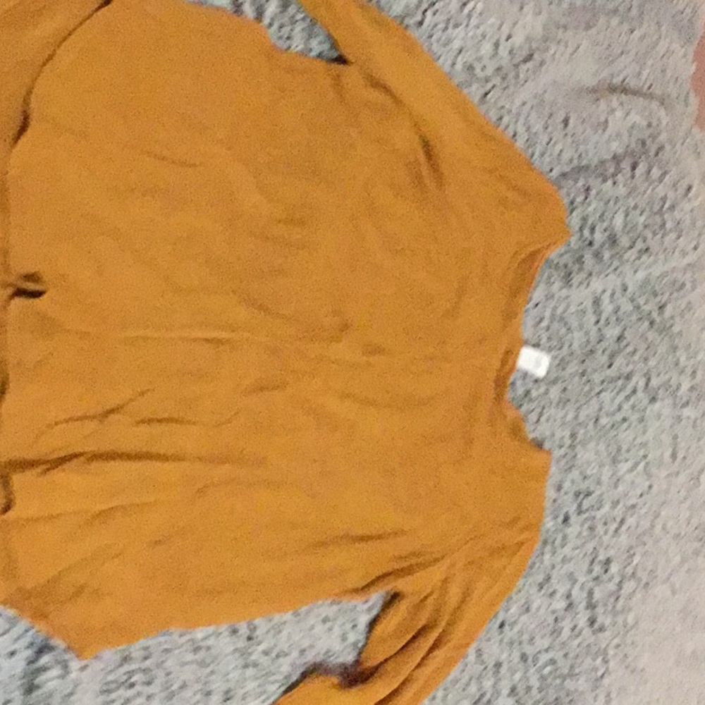 A orange thin sweater